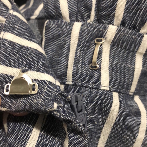 Lydelle striped paper bag shorts. - Picture 5 of 7